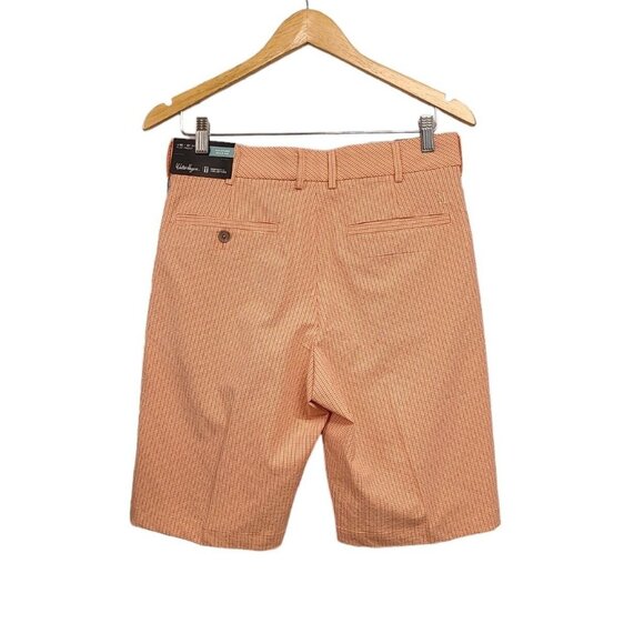 Walter Hagen Golf Shorts Mens 30 Light Apricot Seersucker Perfect 11 Collection - Picture 2 of 9
